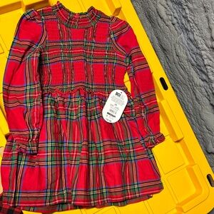 Wonder Nation Red Plaid Kids Dress
